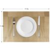 P-Plus International Placemats Set of 6 Dining Table Place Mats | Placemats Table Mat PVC Material | Non-Slip Heat Resistant | Dining Tablemates Washable Anti-Skid | Size 45 x 30cm (Gold) Vinyl