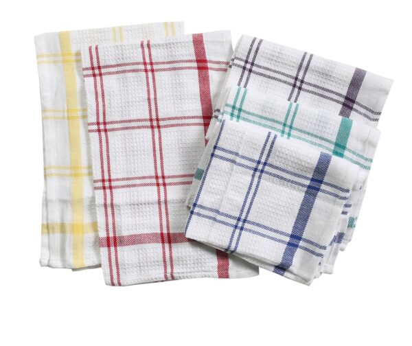 PIXEL HOME Decor Kitchen Towel | Cleaning Towel | Superior Cotton | Multi-Purpose| Waffle Dish Cloth, 50 GSM, Pack of 5