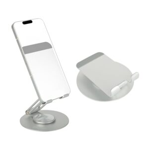 PLIXIO Smartphone Stand, Mobile Stand, Tabletop, Lightweight, Aluminum, Foldable, Adjustable PLIXIO Smartphone Stand, Mobile Stand, Tabletop, Lightweight, Aluminum, Foldable, Adjustable Height, Smartphone Stand, Aluminum Alloy, Stepless 360° Rotation Adjustment, Foldable