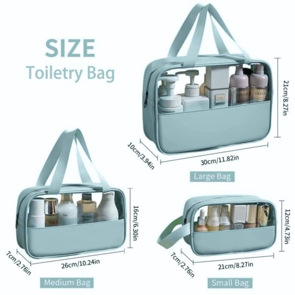 PVC-Makeup-Bag-Travel-Toiletries-Organizer-Cosmetic-Bags-Wash-Bag-Pouch-for-Travel-Kit-Toiletry-Bag-Portable-Organizer-Case-Carry-Pouch-for-Women-Bathroom-Set-of-3-Blue.jpg PVC Makeup Bag Travel Toiletries Organizer Cosmetic Bags Wash Bag Pouch for Travel Kit Toiletry Bag Portable Organizer Case Carry Pouch for Women Bathroom Set of 3 (Blue)