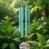 Paradigm Pictures Big Madhubani Wind Chimes for Home Balcony Positive Energy- Positive Energy Items (6 Pipe Wind Chime) (Floral)