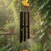 Paradigm Pictures Big Meditation Wind Chime 38" | Deep Sound Outdoor Chime for Home & Yoga Décor