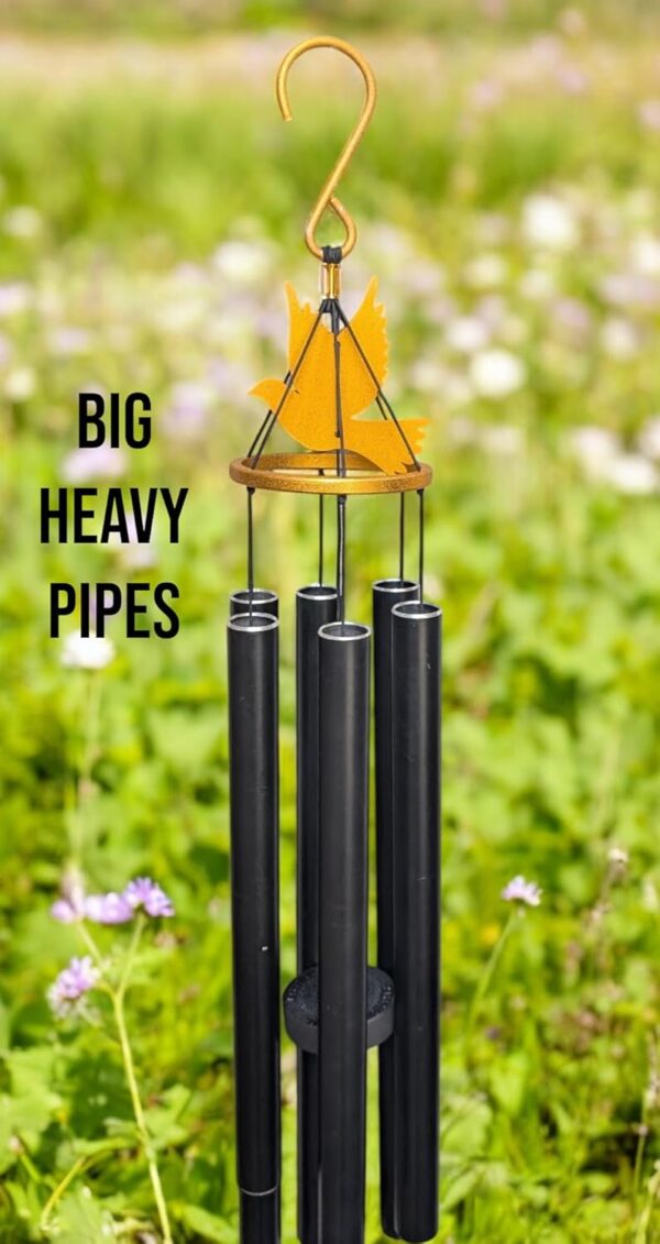 Paradigm Pictures Big Meditation Wind Chime 38" | Deep Sound Outdoor Chime for Home & Yoga Décor