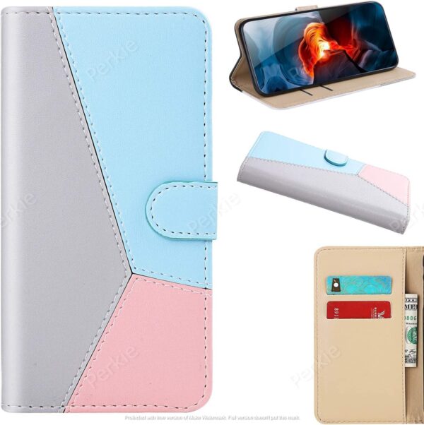 Perkie Candy Series for Samsung Galaxy M30s Magnetic Wallet Case Flip Cover (Soft Tricolor)