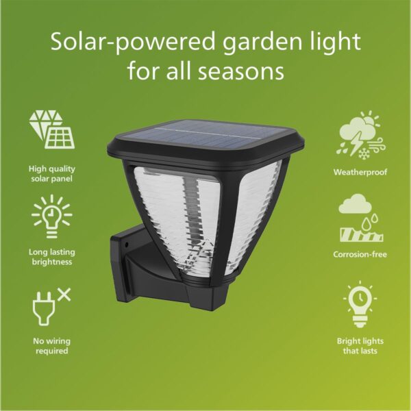 Philips-Lighting-Vapora-Outdoor-Solar-Path-Light-1.5W-2700K-Black-IP44-Weatherproof.jpg Philips Lighting Vapora Outdoor Solar, Path Light, 1.5W, 2700K, Black, IP44 Weatherproof