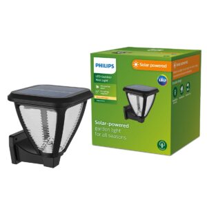 Philips Lighting Vapora Outdoor Solar, Path Light, 1.5W, 2700K, Black, Philips Lighting Vapora Outdoor Solar, Path Light, 1.5W, 2700K, Black, IP44 Weatherproof