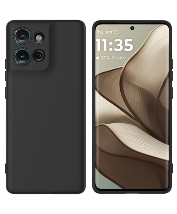 PhoneArmour Shockproof Matte Black Mobile Back Cover for Moto G75 PhoneArmour Shockproof Matte Black Mobile Back Cover for Moto G75 (5G) – Slim Protective TPU Case with Raised Camera Guard (21326)