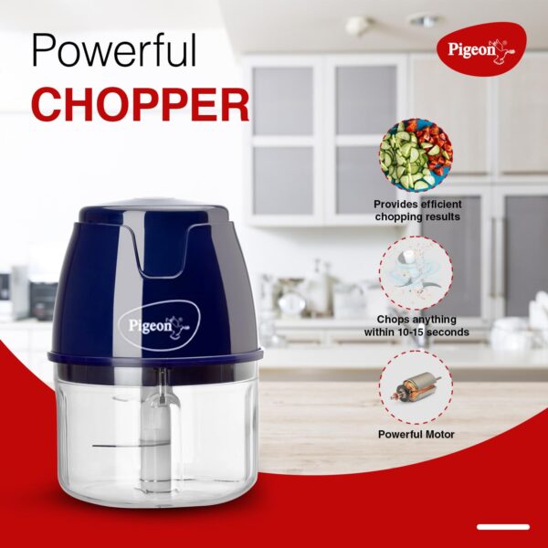 Pigeon-Zoom-Electric-Chopper-250-ml-Portable-with-3-Stainless-Steel-Blades-for-Effortlessly-Chopping-Vegetables-and-Fruits-Blue.jpg Pigeon Zoom Electric Chopper 250 ml, Portable with 3 Stainless Steel Blades for Effortlessly Chopping Vegetables and Fruits - Blue