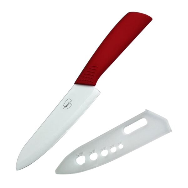 Pigeon by Stovekraft Edge Ceramic Knife 6 Inch (Red::White)