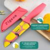 Pigeon by Stovekraft Edge Flora Stainless Steel Knife 3Pc Set (Blue, Green, Orange)