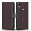 Pikkme Asus Zenfone Max Pro M1 Flip Cover Leather Finish | Inside TPU with Card Pockets | Wallet Stand and Shock Proof | Complete Protection Flip Case (Coffee)