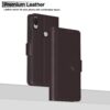 Pikkme Asus Zenfone Max Pro M1 Flip Cover Leather Finish | Inside TPU with Card Pockets | Wallet Stand and Shock Proof | Complete Protection Flip Case (Coffee)