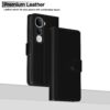 Pikkme Flip Cover for Vivo Y400 Pro 5G| Leather Finish | Shockproof with Card Pockets & Wallet Stand | Ultimate Protection Case (Black)