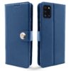 Pikkme Samsung Galaxy A31 Flip Cover| PU Leather Finish | 360 Protection | Wallet & Stand | Strong Magnetic Flip Case for Samsung Galaxy A31 (Blue Button)