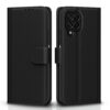 Pikkme Samsung Galaxy M53 5G Flip Case Leather Finish | Pikkme Samsung Galaxy M53 5G Flip Case Leather Finish | Inside TPU with Card Pockets | Wallet Stand and Shock Proof | Magnetic Closing | Complete Protection Flip Cover (Black)