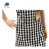Pixel Home Cotton Apron 100% Cotton Check Kitchen Apron with Front Center Pocket Best Design Apron (Black Checked)