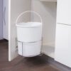 Plantex High Grade Stainless Steel Dustbin Stand for Kitchen Cabinet/Dust Plantex High Grade Stainless Steel Dustbin Stand for Kitchen Cabinet/Dust Bin Holder/Modular Kitchen Fixture (Dia 10 Inches-Silver)