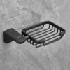 Plantex Space Aluminum Soap Dish/Soap Stand/Soap Holder/Bathroom Soap Holder/Bathroom Accessories (Black)