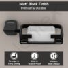 Plantex Space Aluminum Soap Dish/Soap Stand/Soap Holder/Bathroom Soap Holder/Bathroom Accessories (Black)