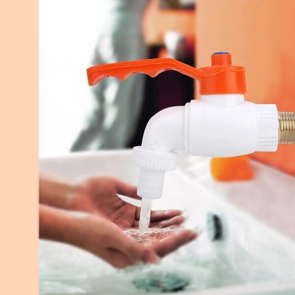 Plastic Heavy Duty White Turkey Nozzle Bib Cock Tap Heavy Plastic Heavy Duty White Turkey Nozzle Bib Cock Tap Heavy Plastic Garden Tap/Outdoor Tap Bib Tap Faucet Heavy Plastic Garden/Outdoor PVC Nozzle Bib Cock