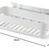Plastic Strong Adhesive Bathroom and Kitchen Self Adhesive Wall Mounted Soap Stand and Bathroom Shelves Self Stick for Shampoo; Conditioner and etc - White (Bathroom Shelve 2Pcs)…