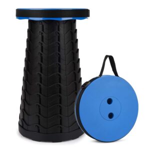 Portable Telescopic Stool, 2nd Generation Folding Stool Camping Lightweight Stool Portable Telescopic Stool, 2nd Generation Folding Stool Camping Lightweight Stool for Outdoor Camping BBQ Fishing Hiking Gardening Indoor, Maximum Load 397 lb