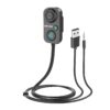 Portronics AUTO 12 in-Car Bluetooth Receiver for Handsfree Calling, Music Portronics AUTO 12 in-Car Bluetooth Receiver for Handsfree Calling, Music System, Supports All Smartphones (Black)