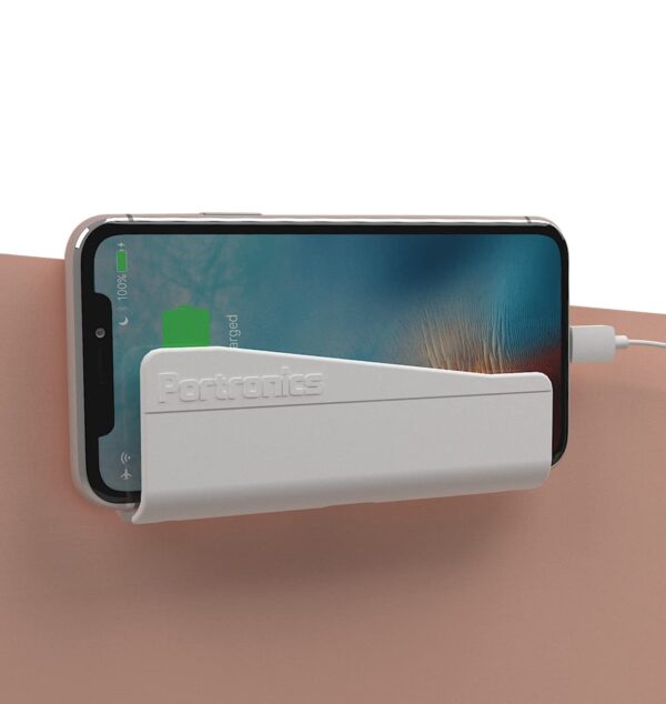 Portronics-Modesk-101-Wall-Mount-Mobile-Holder-with-Adhesive-Strips-Charging-Holder-Compatible-with-iPhone-Smartphone-and-Mini-Tablet-White.jpg Portronics Modesk 101 Wall Mount Mobile Holder with Adhesive Strips, Charging Holder Compatible with iPhone, Smartphone and Mini Tablet (White)