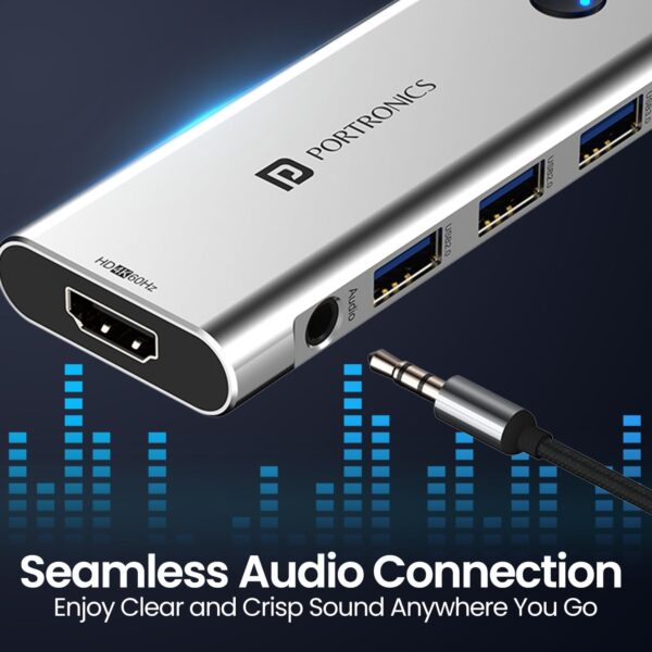 Portronics-Mport-One-USB-C-Hub-Dock-9-in-1-with-4K-60Hz-HDMI-3-Port-USB-HDMI-On-Off-Button-100W-Type-C-Charging-Card-Reader-3.5mm-AUX-Type-C-Plug-for-Laptop-Mac-PC-Grey.jpg Portronics Mport One USB C Hub Dock (9-in-1) with 4K 60Hz HDMI, 3-Port USB, HDMI On-Off Button, 100W Type-C Charging, Card Reader, 3.5mm AUX, Type C Plug for Laptop, Mac, PC (Grey)