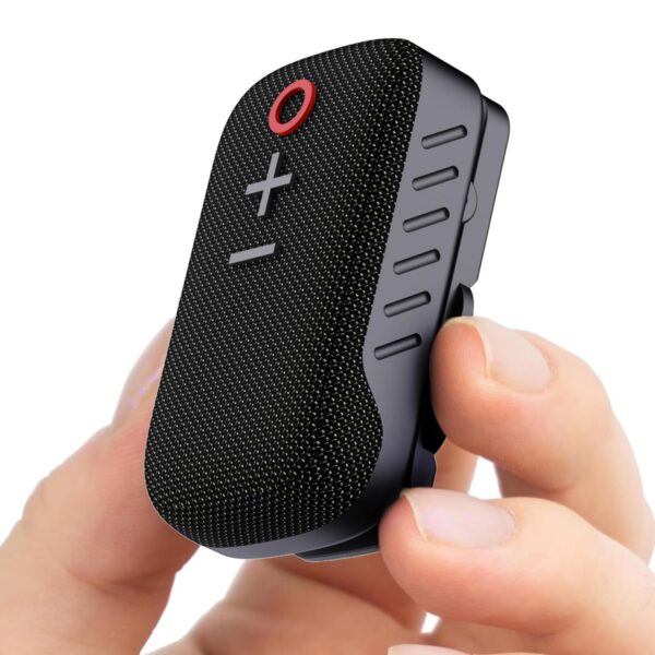 Portronics Talk Three Wearable Bluetooth Speaker with Mic, Magnetic/Spring Clip-On, Portronics Talk Three Wearable Bluetooth Speaker with Mic, Magnetic/Spring Clip-On, Upto 10Hours Playtime, IPX5 Water/Dust Resistant, Bluetooth 5.3v, Big Buttons, Portable Speaker with Microphone