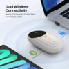 Portronics-Toad-6-Bluetooth-Wireless-Mouse-with-2.4-GHz-USB-Receiver-Multi-Device-Pairing-Built-in-Battery-1200-DPI-SensorWhite.jpg Portronics Toad 6 Bluetooth Wireless Mouse with 2.4 GHz USB Receiver, Multi-Device Pairing, Built in Battery, 1200 DPI Sensor(White)