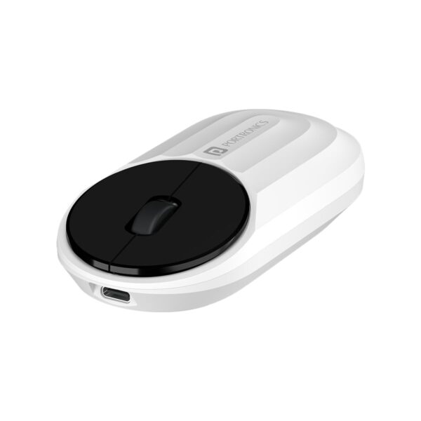Portronics Toad 6 Bluetooth Wireless Mouse with 2.4 GHz USB Portronics Toad 6 Bluetooth Wireless Mouse with 2.4 GHz USB Receiver, Multi-Device Pairing, Built in Battery, 1200 DPI Sensor(White)
