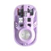 Portronics Toad 8 Transparent Wireless Bluetooth Mouse with Dual Wireless Portronics Toad 8 Transparent Wireless Bluetooth Mouse with Dual Wireless (BT + 2.4 GHz), Rechargeable Battery, Noise-Free Clicking, Show/Hide Desktop, Multi-Device Pair, Adjust Sensitivity (Purple)