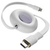 Portronics Upgraded Konnect Recoil 100W Type C to Type C Portronics Upgraded Konnect Recoil 100W Type C to Type C Retractable Cable,Pd Fast Charging,Retractable Charging Cable,Fast Data Transfer,Compatibility with iPhone 15 Series&Type C Smartphones,?White