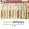 Premium Stainless Steel Kitchen Knife Set – Colorful Handle, Sharp Blade – 20cm – Set of 5 – Multi-Purpose Cutting & Peeling Knife for Home & Hotels& Professional Use
