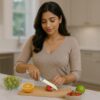Premium Stainless Steel Kitchen Knife Set – Colorful Handle, Sharp Blade – 20cm – Set of 5 – Multi-Purpose Cutting & Peeling Knife for Home & Hotels& Professional Use
