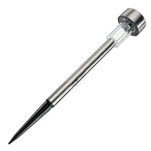 PremiumAV 1-Pack Stainless Steel Solar Pathway Light – Waterproof LED PremiumAV 1-Pack Stainless Steel Solar Pathway Light – Waterproof LED Spike Lamp for Outdoor Garden, Lawn, Yard, Driveway & Landscape Illumination
