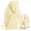 Prime 12 Pcs Cotton Drawstring Potli Cloth Bags,Reusable bags for Kitchen, Non Plastic Packing use, Masala Potli, Spice Bag.Size 10 x 7 inches