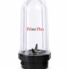 Prime Plus Unbreakable Polycarbonate Bullet Jar, Smoothies Maker Mixi-Grinder (500 ml) with 2 Lock & 4 Teeth Coupler