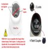 Prime Plus Unbreakable Polycarbonate Bullet Jar, Smoothies Maker Mixi-Grinder (500 ml) with 2 Lock & 4 Teeth Coupler