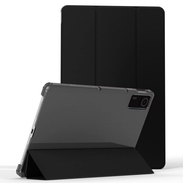 ProElite Case Cover for Redmi Pad SE 11 inch Cover, Smart Flip Case Cover for Redmi Pad SE 11 inch Translucent Back with Stylus Pen [Auto Sleep Wake Feature], Black