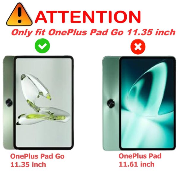 ProElite Cover for OnePlus Pad Go 11.35 inch Case Cover, Transparent Flip Case Cover for OnePlus Pad Go 11.35 inch 2023 with Stylus, Support Auto Sleep Wake, Dark Green
