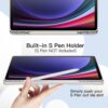 ProElite Cover for Samsung Galaxy Tab S10 Lite 10.9"/ Tab S9 FE 10.9 inch/Tab S10 FE/Tab S9 11" Cover, Soft Flexible Flip Case Cover with S Pen Holder, Auto Sleep Wake, [Recoil Series] - Grey