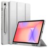 ProElite Cover for Samsung Galaxy Tab S10 Lite 10.9"/ Tab S9 FE 10.9 inch/Tab S10 FE/Tab S9 11" Cover, Soft Flexible Flip Case Cover with S Pen Holder, Auto Sleep Wake, [Recoil Series] - Grey