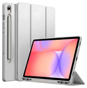 ProElite Cover for Samsung Galaxy Tab S10 Lite 10.9"/ Tab S9 FE 10.9 inch/Tab S10 FE/Tab S9 11" Cover, Soft Flexible Flip Case Cover with S Pen Holder, Auto Sleep Wake, [Recoil Series] - Grey