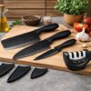 Professional-Black-Kitchen-Knife-Set-with-Sharpener-Chef-Cleaver-Paring-Cooking-Knives-Ultra-Sharp-Stainless-Steel-Blades-Best-Kitchen-Knives-for-Home-Restaurant-Use.jpg Professional Black Kitchen Knife Set with Sharpener | Chef, Cleaver & Paring Cooking Knives | Ultra Sharp Stainless Steel Blades | Best Kitchen Knives for Home & Restaurant Use