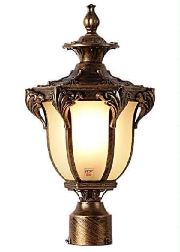 Prop It Up Traditional Outdoor Gate Lights Cast Aluminium Unbreakable Prop It Up Traditional Outdoor Gate Lights Cast Aluminium Unbreakable Acrylic Exterior Waterproof for House Pillar Pole Gate lamp Garden Lights (10)