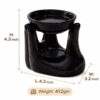 Pure-Source-India-Black-Ceramic-Handtype-Aroma-Burner-with-1-Tea-Light-Candle-for-Essential-Oils-Wax-Melts-–-Tealight-Candle-Diffuser-Oil-Warmer-for-Spa-Meditation-Bedroom-Gift-Use.jpg Pure Source India Black Ceramic Handtype Aroma Burner with 1 Tea Light Candle for Essential Oils & Wax Melts – Tealight Candle Diffuser, Oil Warmer for Spa, Meditation, Bedroom & Gift Use