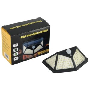RGV Solar Wall Light Outdoor with 100 LEDs | Motion RGV Solar Wall Light Outdoor with 100 LEDs | Motion Sensor Solar Light Waterproof & Dustproof | Dual Head Night Lamp | Outdoor Garden, Gate, Garage Lighting | Solar Indication Light |Pack of 1