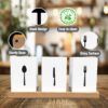 ROSTON Cutlery Holder for dining table with Spoon, Fork and Knife Compartments, Wood Base organizer self draining